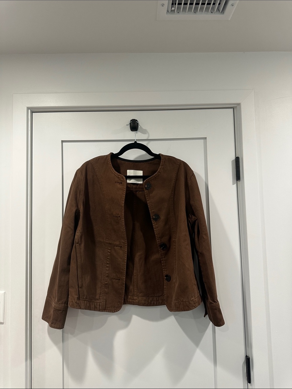 Everlane - Denim Barrel Jacket - Brown Women's - Size Small - Picture 4 of 6